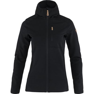 Fjallraven Women's Keb Fleece Hoodie - Medium - Black product image