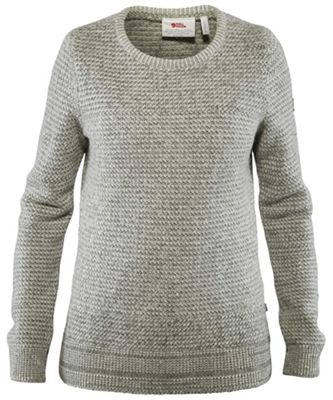 Fjallraven Women's Ovik Structure Sweater - Medium - Egg Shell / Grey product image
