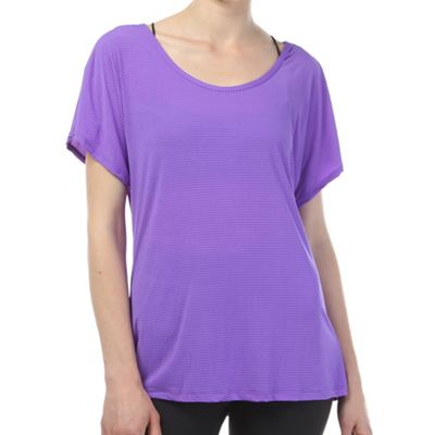 Beyond Yoga Women's Open Racerback Tee - Small - Vivid Violet Stripe product image
