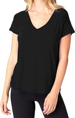 Beyond Yoga Women's Sleek Stripe Triangle Cut Top - Medium - Black product image