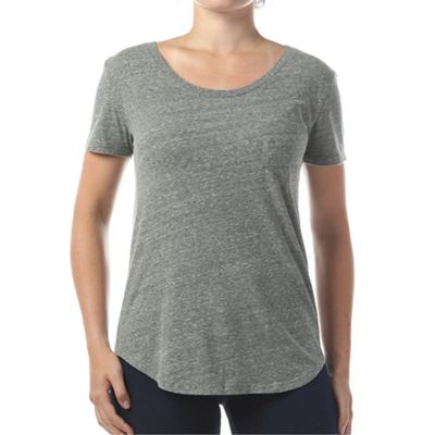 Moosejaw Women's Floral Critter Vintage Flowy SS Tee - XS - Heather Grey