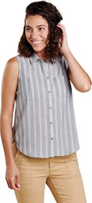 Toad & Co Women's Airbrush SL Deco Shirt - Medium - High Tide Uneven Stripe product image