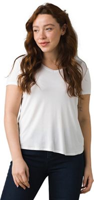 Prana Women's Foundation SS V Neck Top - XL - White product image