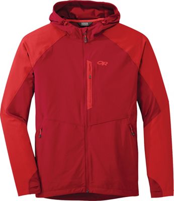 Outdoor Research Men's Ferrosi Hooded Jacket - Medium - Agate / Hot Sauce product image