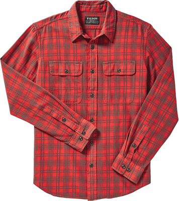 UPC 706030763761 product image for Filson Men's Scout Shirt - Small - Red / Olive Plaid | upcitemdb.com