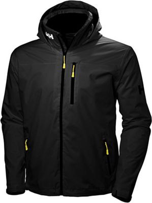 Helly Hansen Crew Hooded Midlayer Jacket (Black) Men's Clothing size 2XL