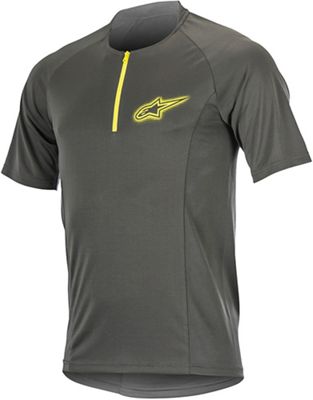 Alpine Stars Men's Rover 2 SS Jersey - Medium - Dark Shadow / Acid Yellow product image