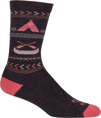 UPC 606902711244 product image for Farm To Feet Women's Franklin Camp Everyday Crew Sock - Large - Charcoal / Carmi | upcitemdb.com