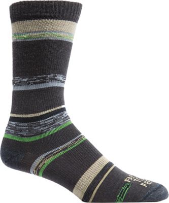 UPC 606902687204 product image for Farm To Feet Men's King Variegated Stripe UL Crew Sock - Medium - Brown / Treeto | upcitemdb.com