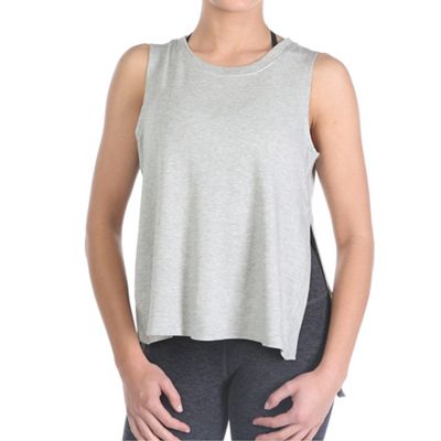 Beyond Yoga Women's Varisty High Low Tank Top - Large - Light Heather Grey product image