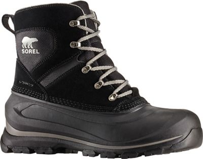 SOREL Buxton Waterproof Snow Boot in Black/Quarry at Nordstrom, Size 9.5