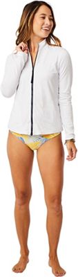 Carve Designs Women's Lake Sunshirt - Large - White/Navy Pull product image