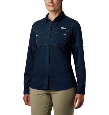 Columbia Women's Lo Drag LS Shirt - Small - Collegiate Navy product image