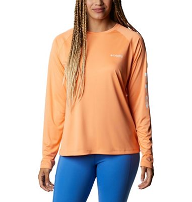 Columbia Women's Tidal II LS Tee - Small - Bright Nectar / White Logo product image