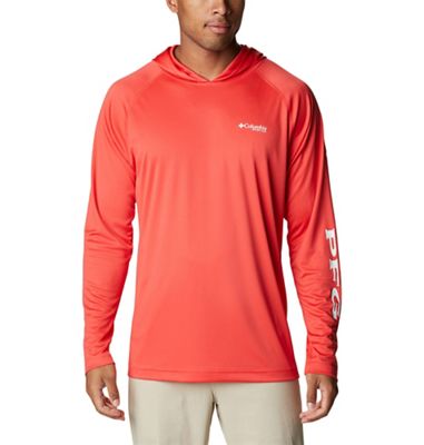 Columbia Men's Terminal Tackle Hoodie - XL - Red Hibiscus / White Logo product image