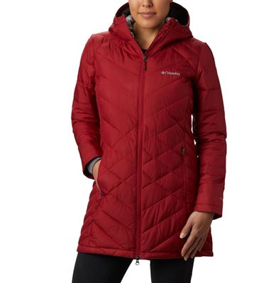 Columbia Women's Heavenly Long Hooded Jacket - 1X - Beet product image