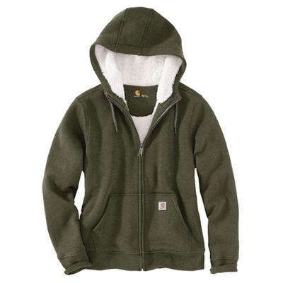 Carhartt Women's Clarksburg Sherpa Lined Hoodie - Medium - Basil Heather product image