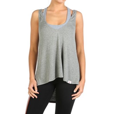Vimmia Women's Serenity Cowl Back Tank Top - Small - Light Heather Grey product image
