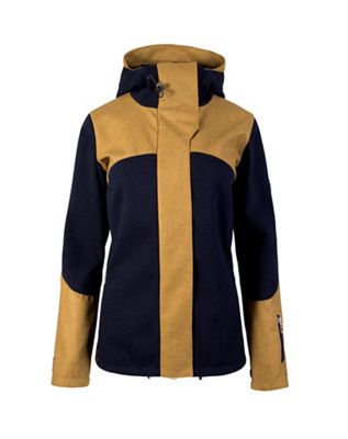 Dale Of Norway Women's Stryn Knitshell Feminine WP Jacket - Medium - Navy / Mustard product image