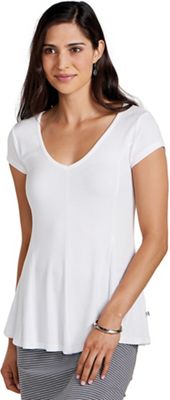 Toad & Co Women's Daisy Rib SS Tee - XS - White product image