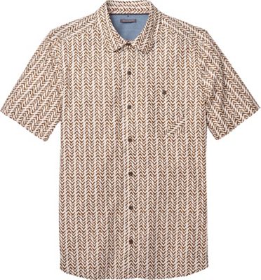 Toad & Co Men's Fletch Print SS Shirt - Small - Salt Birdseye Print product image