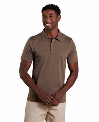 Toad & Co Men's Tempo SS Polo - Small - Fir Stripe product image