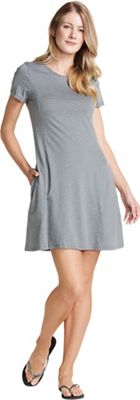 Toad & Co Women's Windmere SS Dress - Medium - Smoke Lean Stripe product image