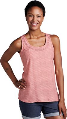 Toad & Co Women's Windsong SL Tank - Medium - Guava Diamond Print product image