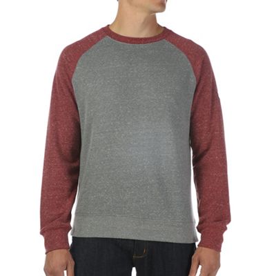 Moosejaw Men's Secret Agent Crew Neck Sweatshirt - Small - Heather Maroon/Heather Grey product image