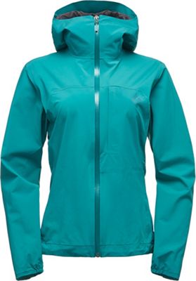 Black Diamond Women's FineLine Stretch Rain Shell - Medium - Evergreen product image