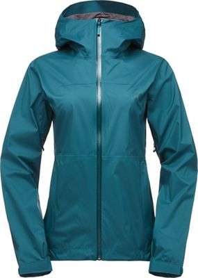 Black Diamond Women's StormLine Stretch Rain Shell - Large - Spruce product image
