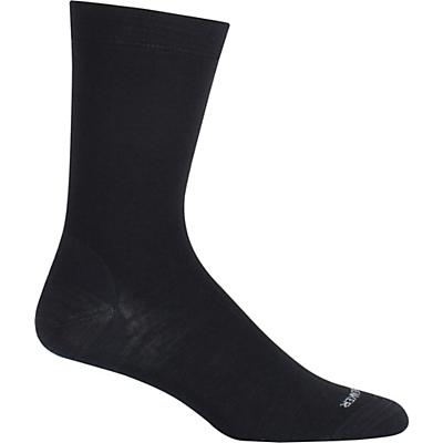 Icebreaker Lifestyle Fine Gauge Ultra Light Crew Sock - LXL - Black