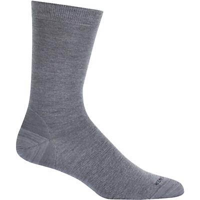Icebreaker Lifestyle Fine Gauge Ultra Light Crew Sock - Twister Heather / Black