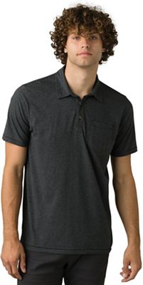 Prana Men's Polo - Large - Black Stripe product image