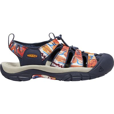 KEEN Men's Newport Retro Sandal - 10 - Outdoor Afro Groovy Orange / Navy product image