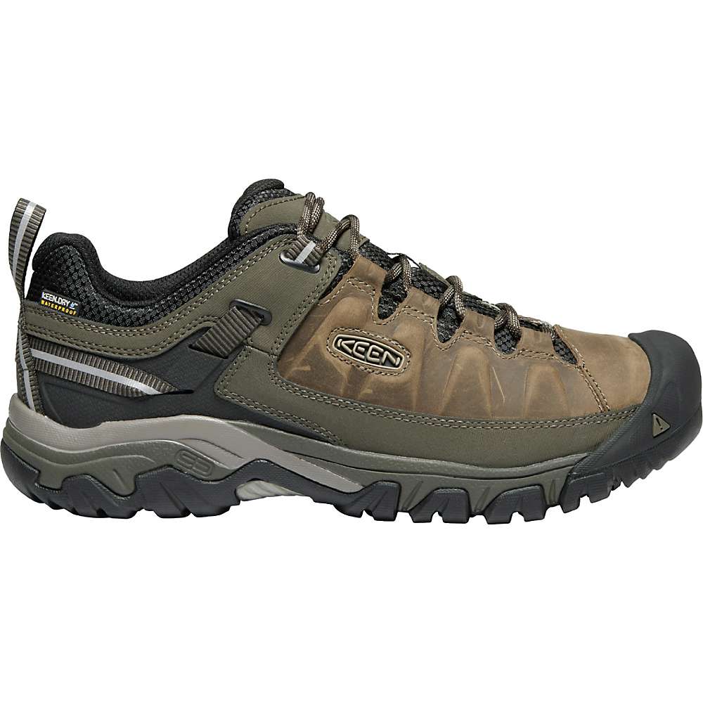 KEEN Men's Targhee 3 Rugged Low Height Waterproof Hiking Shoes - 8 - Bungee Cord / Black -  1017783