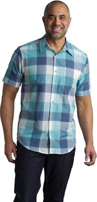 ExOfficio Men's Next-To-Nothing Artesia Plaid SS Shirt - Small - Poolside product image