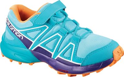 UPC 889645592879 product image for Salomon Kid's Speedcross Bungee Shoe - 9K - Blue Curacao / Acai / Bird Of Paradi | upcitemdb.com