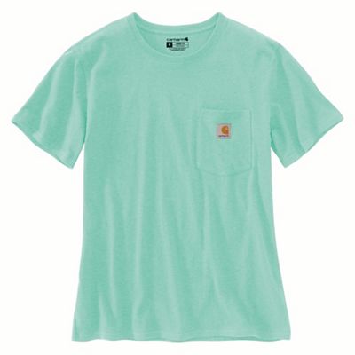Carhartt Women's WK87 Workwear Pocket SS T-Shirt - XS - Sea Green Heather product image