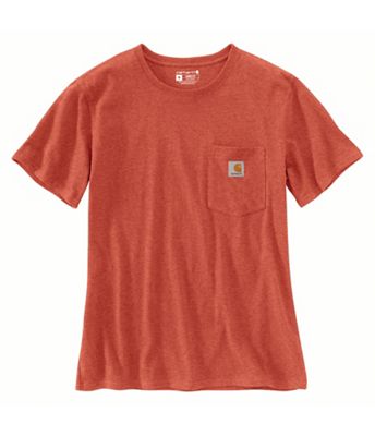 Carhartt Womens WK87 Workwear Pocket SS T-Shirt - Large - Earthen Clay Hea - 6599035 - Outdoors The Carhartt Womens WK87 Workwear Pocket SS T-Shir sku 6599035