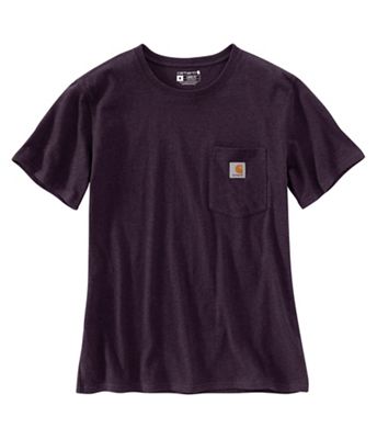 Carhartt Womens WK87 Workwear Pocket SS T-Shirt - XS - Nocturnal Haze Heat - 6598098 - Outdoors The Carhartt Womens WK87 Workwear Pocket SS T-Shir sku 6598098