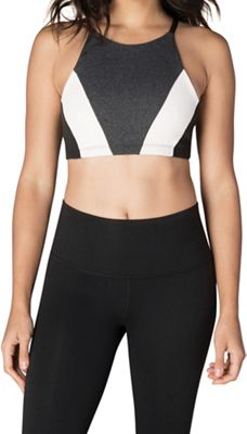 Beyond Yoga Women's Around The Colorblock Bra - XS - Heather Grey / Jet Black Block product image