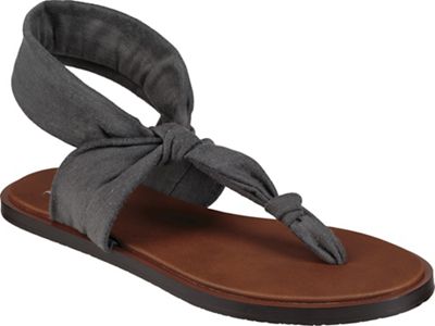Sanuk Women's Yoga Sling Ella LX Sandal - 6 - Charcoal product image