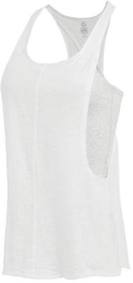 Tasc Women's Streets To Studio II Tank Top - Large - White Slub / Light Heather Grey product image