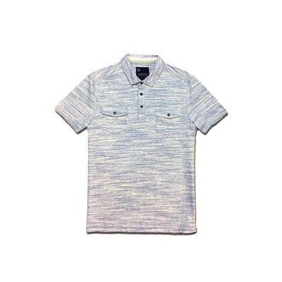 Jeremiah Men's Colson Spacedye Heather Snap Polo Shirt - Medium - Bluestone product image