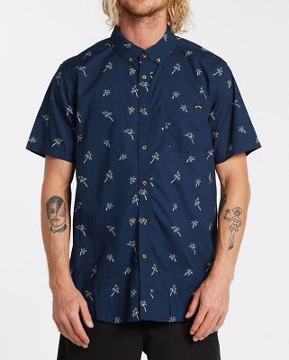 Billabong Men's Sundays Mini SS Shirt - Small - Navy product image