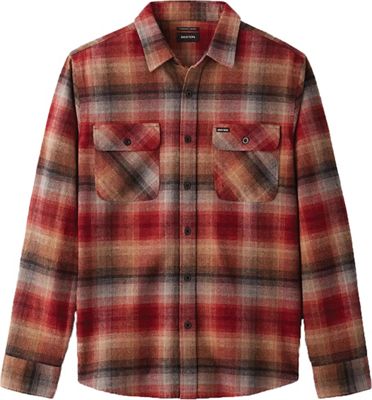 Brixton Men's Bowery LS Flannel - Small - Dark Brick product image