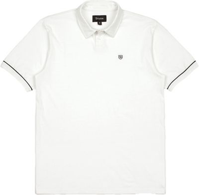 Brixton Men's Carlos SS Polo - Large - White/Black product image