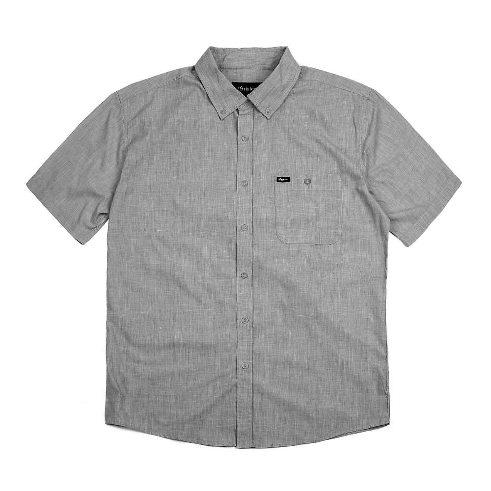 Brixton Men's Central SS Shirt - Small - Heather Grey product image