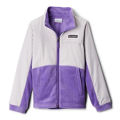Columbia Youth Girls Benton Springs III Overlay Fleece Jacket - Grape Gum/Silver Grey